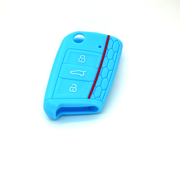 蓝色高7钥匙包外观设计专利效果图